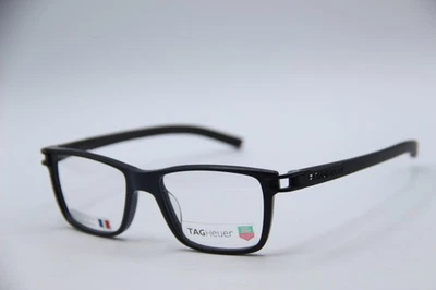 NUEVAS GAFAS TAG HEUER TH 7603 007 NEGRAS MATE MONTURAS AUTÉNTICAS 50-17 Foto 1 de 4
