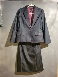Apostrophes Petite 2 Piece Skirt Suit Size 6P - Picture 1 of 24