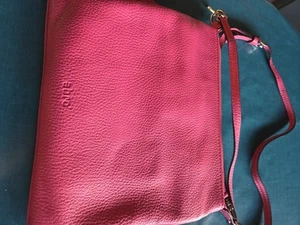 Abro Ledertasche Pink Mit Silberlogo Crossover Neu Unbenutzt - Bild 1 von 7