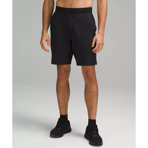 Lululemon T.H.E. Kurze 9" gefütterte schwarze Herrenshorts LARGE Fitnessstudio Training - Bild 1 von 8