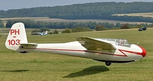 DFS Kranich Planeador Dos Plazas Velero Avión Modelo Madera Envío Gratis - Imagen 1 de 1