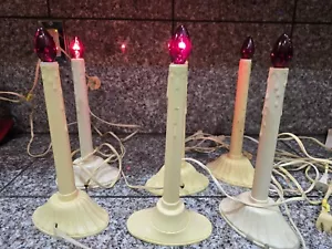 6 Vintage Window Christmas Single Light Candoliers (All Tested) - 3 styles - Picture 1 of 5