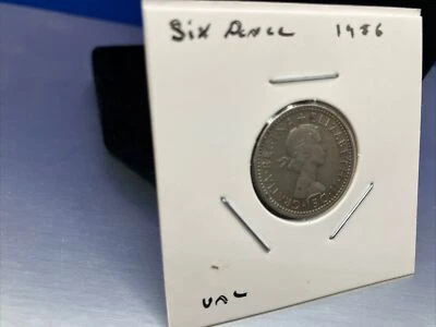 1956 Great Britain 6 Pence - Queen Elizabeth - Fantastic Coin - Image 1 of 2
