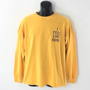 I Feel Like Kobe - Kanye West Herren T-Shirt Gelb Langarm Gr. M - Bild 1 von 9