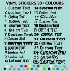 Personalised Name Vinyl Sticker Word Text Cut Text Font Sticker Sentence Letter - Picture 1 of 5