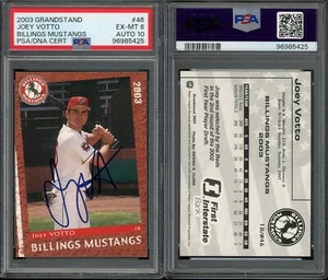 2003 Grandstand Joey Votto Cincinnati Reds HOF? PSA 6/10 ***Early Career Auto*** - Picture 1 of 1