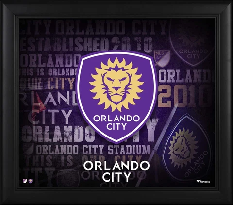 Orlando City SC Framed 15" x 17" Team Heritage Collage Cover