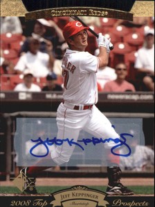 2008 UD Timeline 1995 SP Top Prospects Autographs Baseball Card #194 Keppinger