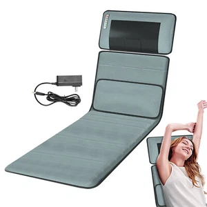 Foldable Massage Mat,Massage Cushion Pad With Heat For Full Body Vibration Motor - Picture 1 of 12