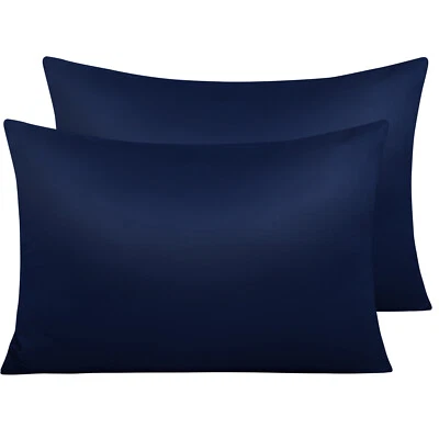NTBAY Zipper Pillowcase (2 Pack Standard Queen King Size 100% Satin Fabric) - Image 1 of 4
