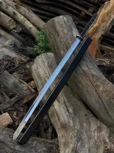 STRUMENTO D2 PERSONALIZZATO FATTO A MANO ACCIAIO COMBATTIMENTO KATANA SPADA GUERRIERO SAMURAI SPADA - Foto 1 di 4
