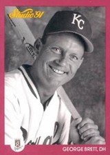 1991 Studio #62 George Brett Kansas City Royals HOF