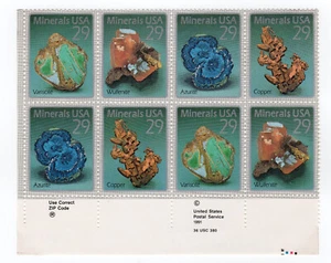 Scott #2703a (2700-03) Minerals Zip Block of 8 Stamps - MNH - Picture 1 of 1