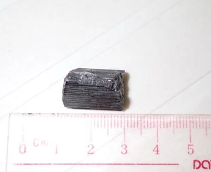 Black Tourmaline 25 Carat 18x13x12 mm Gem Grade Complete Piece - Picture 1 of 6