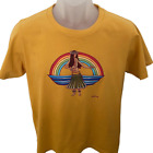 H Heather Brown Hula Girl Rainbow Mustard Tee Shirt Women S Small