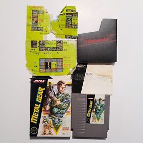 Vintage Metal Gear Nintendo Entertainment System NES Game W/ Box & Manual
