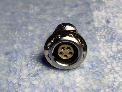 NEW LEMO EGA.0B.305.CLL 5 Pin Panel Mount Socket Solder Cup Circular Connector - Image 1 of 4