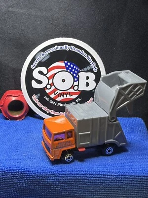 Matchbox Superfast 1979 Refuse Truck No 36 1:64 Orange Diecast USED NM Cond - Image 1 of 4