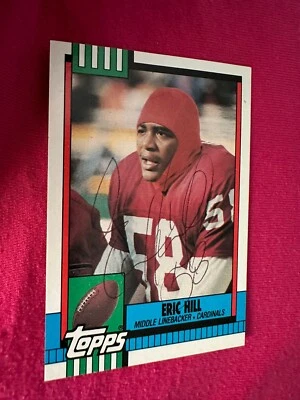 1990 Topps #432 Eric Hill Cardinals Signed Auto Autograph - Image 1 of 2