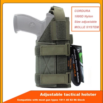 Tactical leg Carry  Pistol Hand Gun Holder  Pouch  MOLLE Quick Holster CS - Image 1 of 4