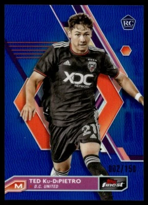 2023 Topps Finest MLS Blue Refractor Ted Ku-DiPietro RC Rookie 002/150 D.C. - Image 1 of 2