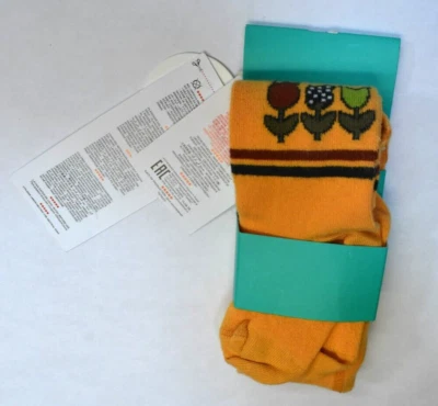 Medias Boboli Naranja Tulipanes Niños 122cm Baile Ballet Calcetines Juvenil Niña 7 Años Foto 1 de 4