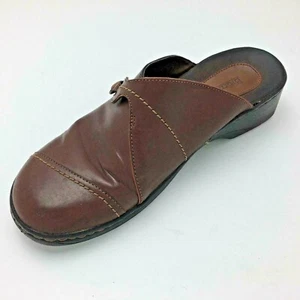 Bjorndal Ivy Marrón Cuero Monje Correa Puntera Gorra Zueco Zapato Mula Mujer 8,5 M Informal - Imagen 1 de 8