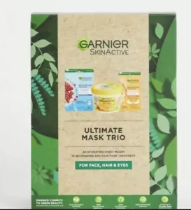 Garnier Skin Active Ultimate Mask Trio Pamper Gift Set For Face, Hair & Eyes - Picture 1 of 1