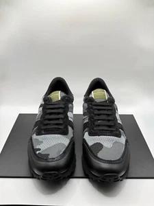 VALENTINO GARAVANI Men's RockRunner Black Camo Sneaker Sz. US9 - Picture 1 of 8