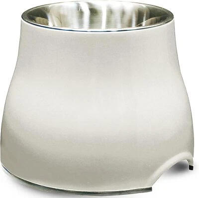 Dogit 2-in-1 Elevated DishBowl, WhiteCream, 900 ml Capacity - Imagem 1 de 3