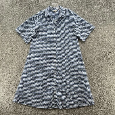 Vestido Tucker NYC Mujer Grande Azul Geo Estampado Sarah Camisa Vestido Algodón Relajado Foto 1 de 4