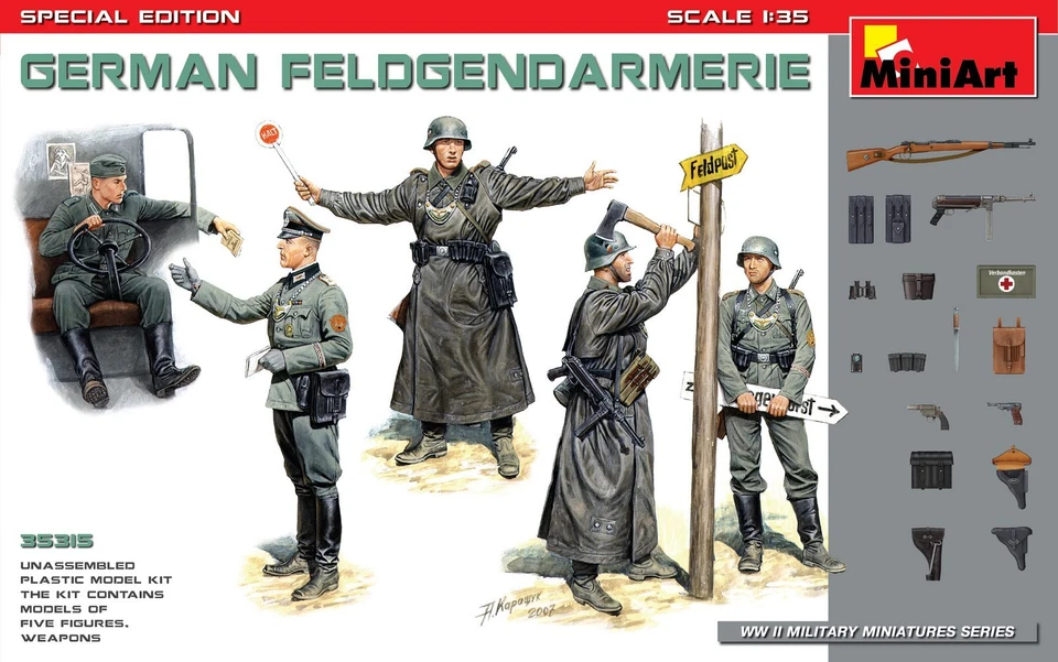 German Feldgendarmerie Special Edition 1 35 Figure Plastic Model Kit Miniart