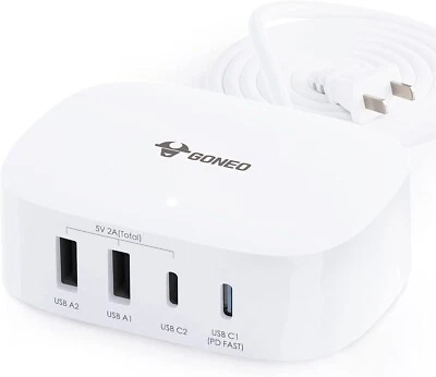 Multi-Ports USB Adapter Desktop Wall Charger Smart Quick Charging Station 3.0 C - Image 1 of 4