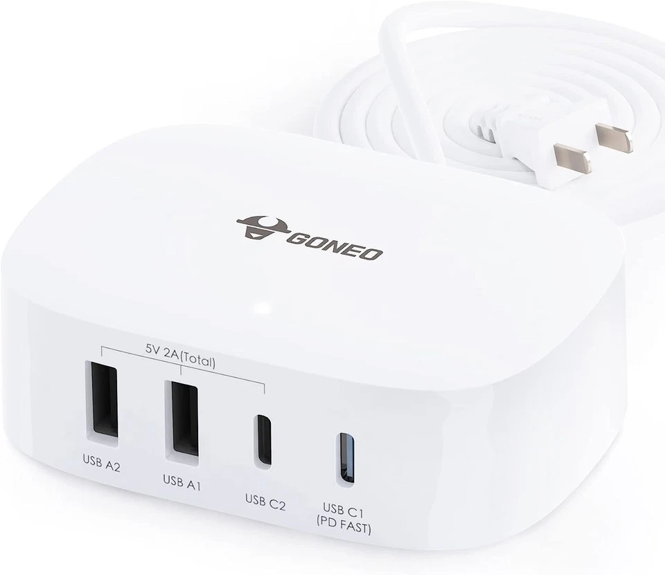 Multi-Ports USB Adapter Desktop Wall Charger Smart Quick Charging Station 3.0 C - Image 1 of 4