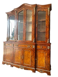 Prestigiosa Libreria Francese Stile Luigi XV con Intarsi in Legni Pregiati - Picture 1 of 13
