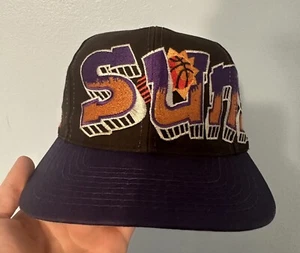 VTG Phoenix Suns Drew Pearson Graffiti Twill SnapBack Hat Cap NBA BASKETBALL - Picture 1 of 7