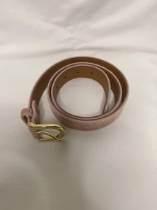 J Crew Pink Velvet Belt Size S 1” Wide Dusty Rose - Picture 1 of 8