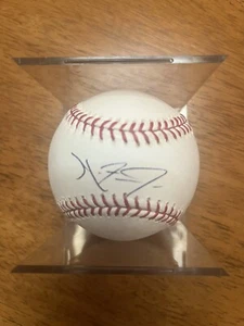 Mike Fontenot Cubs Signed Baseball MLB Sweet Spot Signed Blue MLB Authentic - Picture 1 of 4