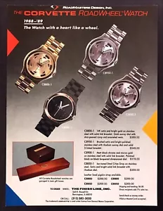 1988-89 The Corvette Road Wheel Watch 4 Models photo vintage print ad - Picture 1 of 1