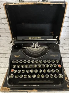 Macchina da scrivere portatile vintage tedesca Continental 34 - Foto 1 di 8