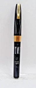 Sheaffer Vintage Compact II White Dot Black Cartridge Pen-new-chalked-medium nib - Picture 1 of 6
