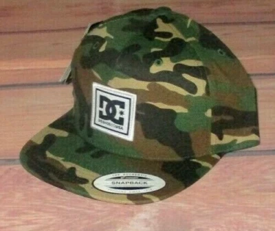 MENS DC SHOES CAMOUFLAGE SNAPBACK ADJUSTABLE HAT ONE SIZE - Image 1 of 2