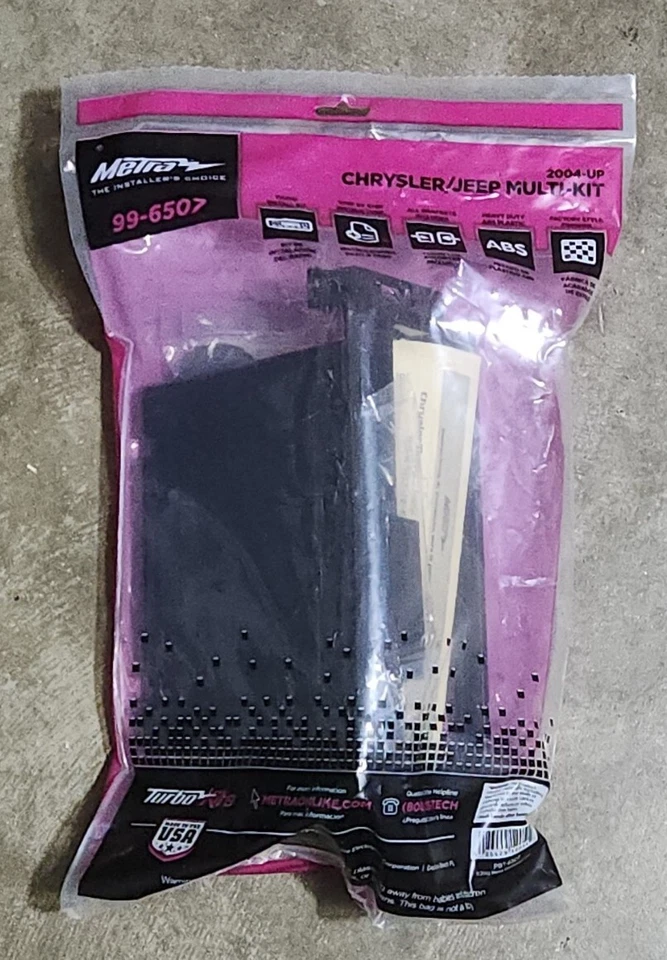 Metra 99-6507 Chrysler/Jeep/Dodge 2004-2010 Car Stereo Dash Install Kit - Image 1 of 4