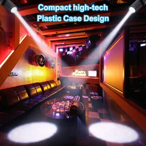 LED Pin Spot Punktstrahler Scheinwerfer DJ Disco Spiegelkugel Spot Beam Weiß - Bild 1 von 12