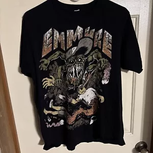 Vintage Emmure 2000s Garthock Metalcore Band Tee Y2K - Size LARGE - Picture 1 of 7