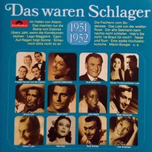 Das waren Schlager 1951/52 René Carol, Detlev Lais, Friedel Hensch & Die .. [CD] - Bild 1 von 1