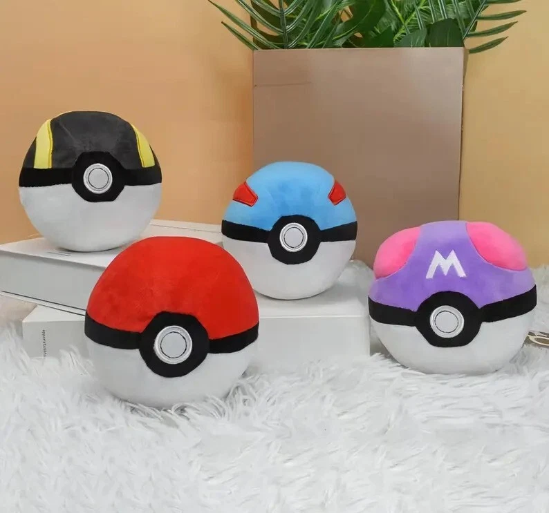 Pokemon 5" Pokeball Plush Toy Lot - Great For Kids/Parties/Etc... Must Have! - Image 1 of 4