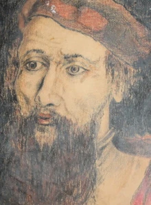 Antique pastel painting portrait - Picture 1 of 12