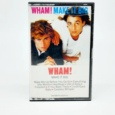 Make It Big by Wham! Cassette Tape Columbia Records 1984 Very Good Condition Foto 1 de 4