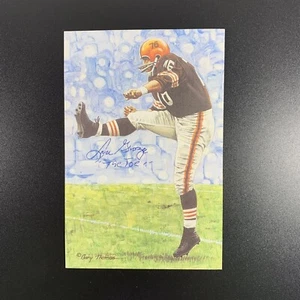 GOAL LINE ART SIGNED LOU GROZA “The Toe” ARTIST PROOF! ONLY 50 AP SETS MADE! - Picture 1 of 5